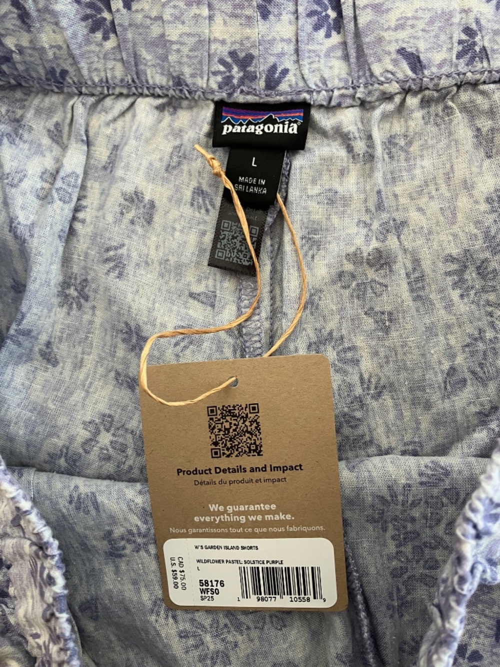 Patagonia Women's Garden Island Shorts Solstice purple NWT Size S & L - Picture 10 of 15